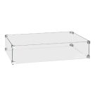 Easyfires Glasumbau 80x30 cm - Edelstahl
