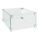 Easyfires Glasumbau 35x35 cm - Edelstahl