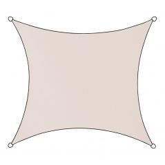 Schattentuch Outdoor Polyester Quadratisch 500x500 cm naturel