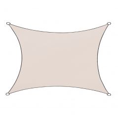 Schattentuch Outdoor Polyester Rechteck 300x400 cm naturel