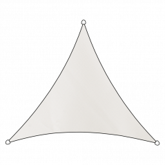 Schattentuch Outdoor Polyester Dreieck 360 cm weiß